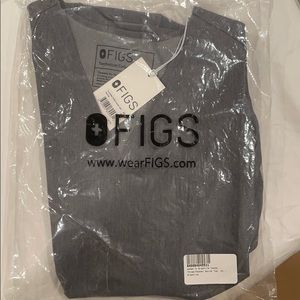 Figs xs graphite casma top